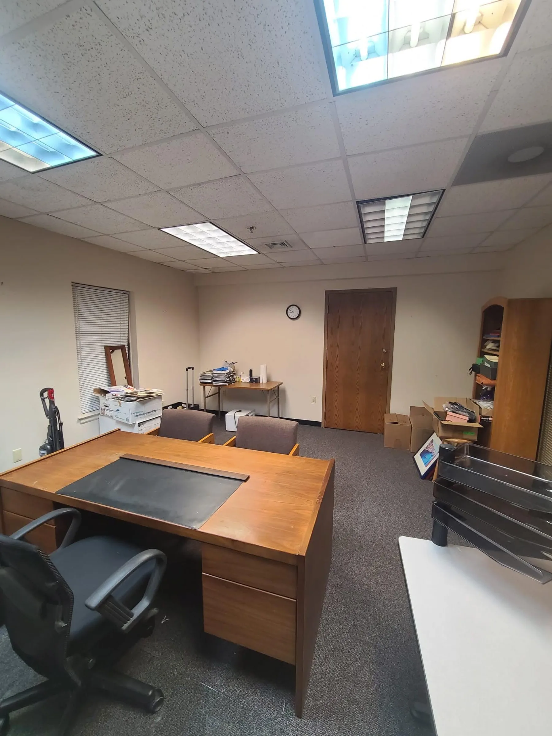 A furnished private office completes the sequence with a practical example of the building in use.